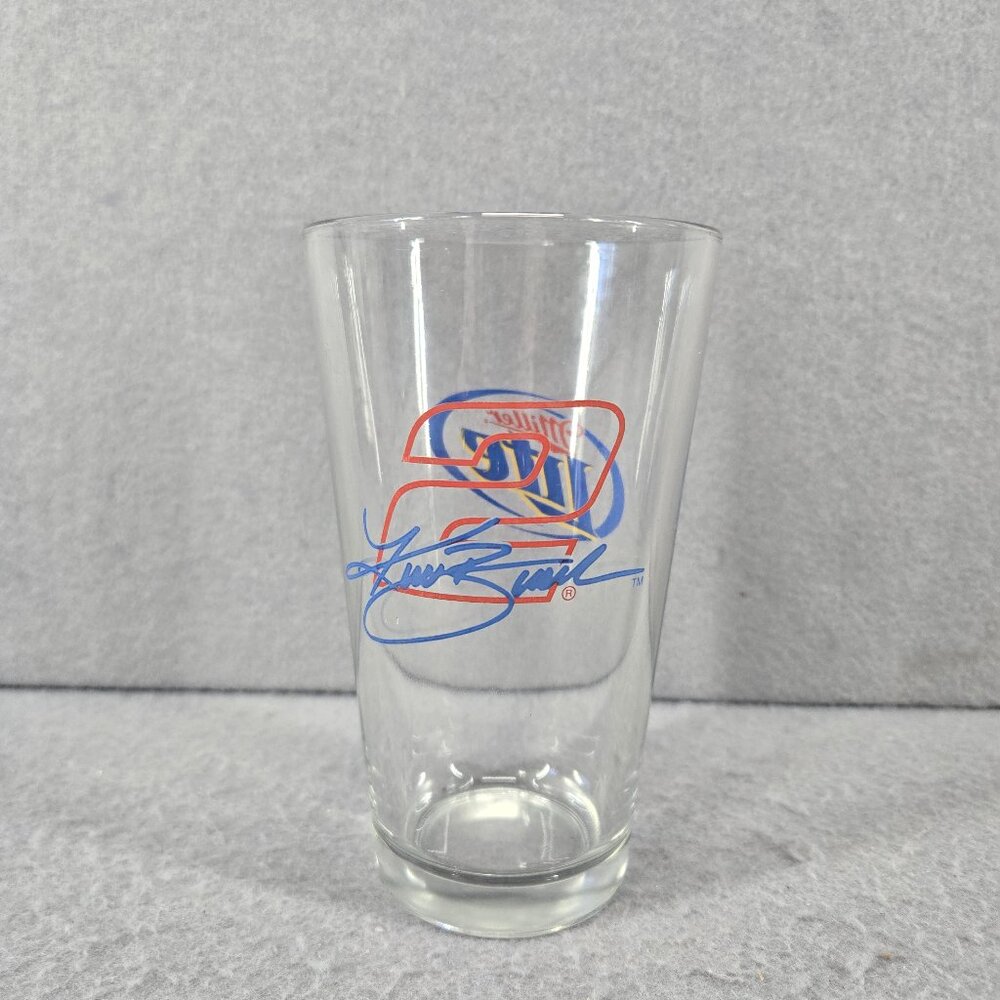 Miller Lite Racing, #2 Kurt Busch, Heavy Pint Glass, Breweriana, Collectible